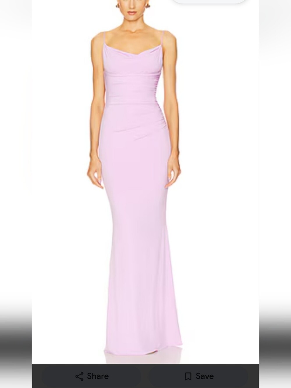 Katie May Lilac classic draped back Maxi Dress size M new with tags